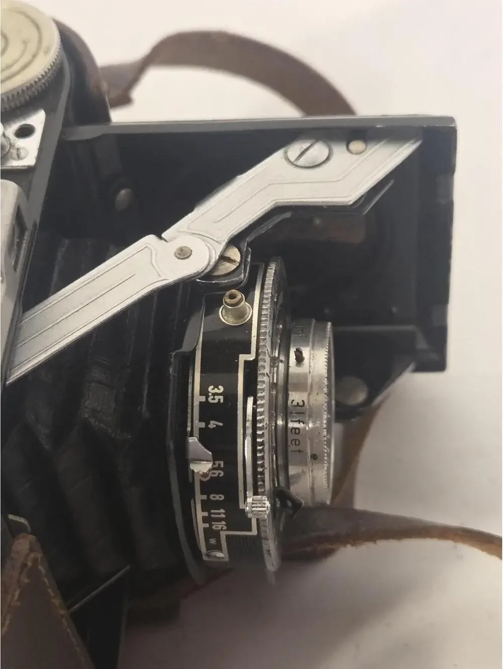 Vintage Royal 35 Folding 35mm Film Camera Black Enna Ennagon Prontor-S Case